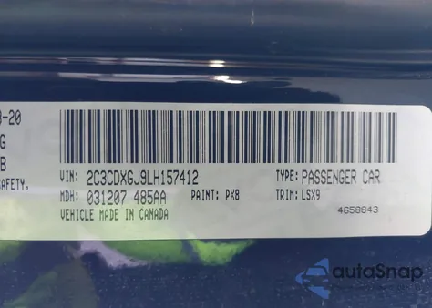 2020 Dodge Charger Scat Pack Widebody Rwd from USA, damaged, VIN 2C3CDXGJ9LH157412